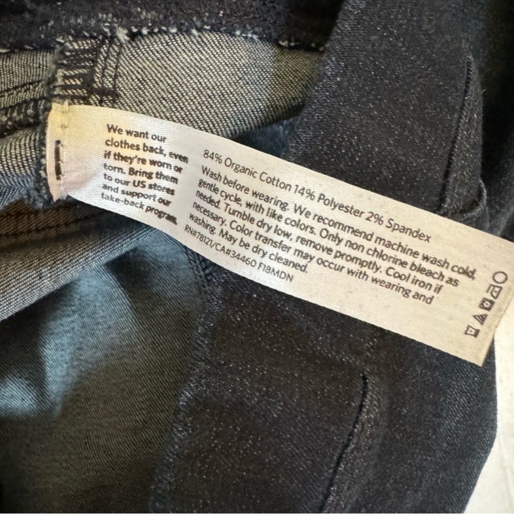 Eileen Fisher Stretch Jeans Organic Cotton Blue
Pull-On Minimalist Pants Denim - Picture 8 of 12